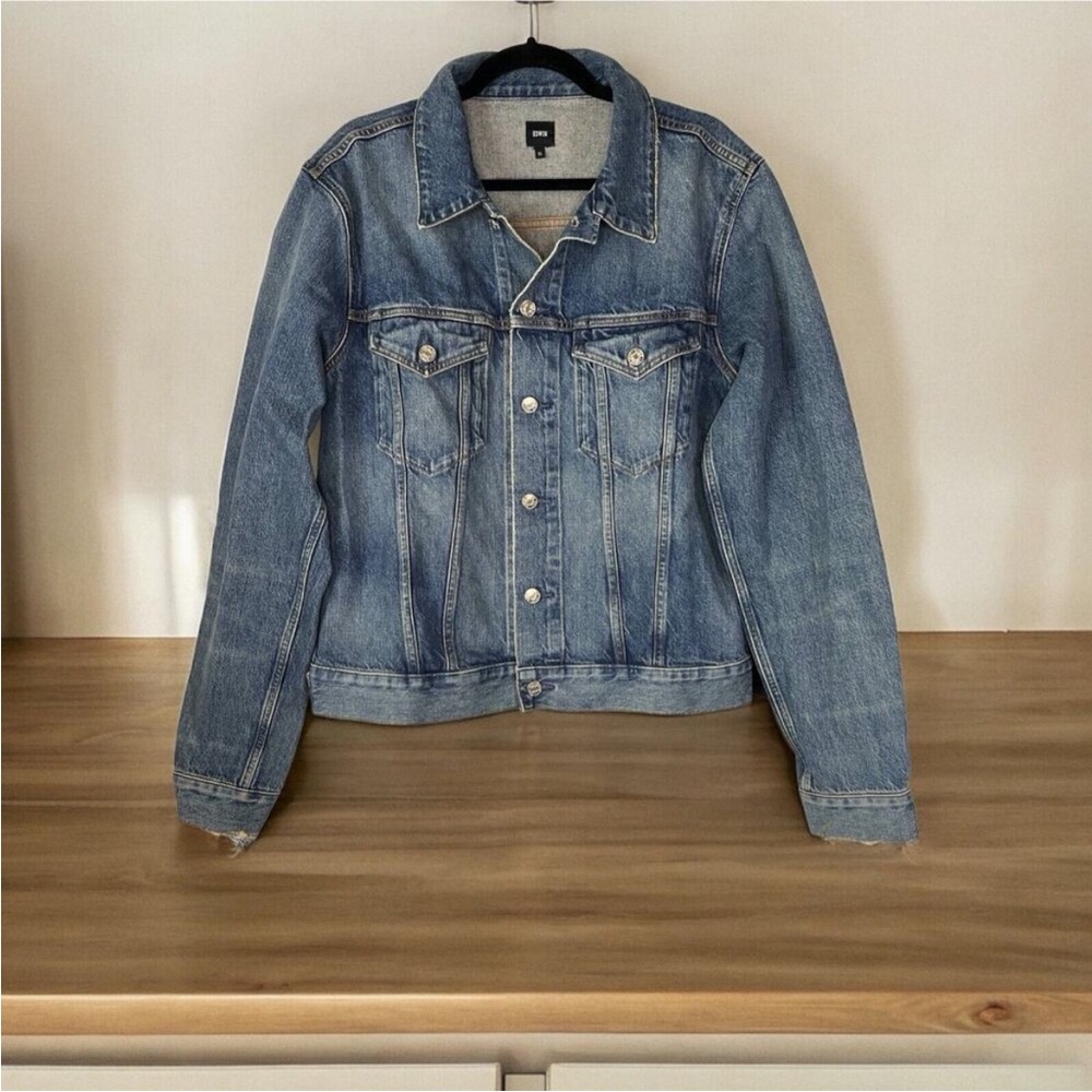 Women’s Edwin “Clinton” Denim Jacket, NWT (color: Epic)